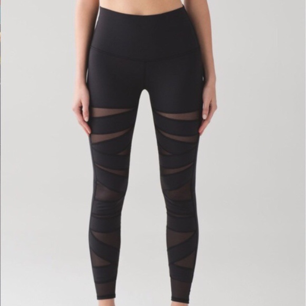 Lululemon High Rise Tech Mesh Leggings